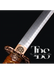 Handcrafted Damascus Steel Katana Sword with Brown Handle, Brown Blade Cover, and Bronze Detailing – Customizable Engravings for Anniversary, Groomsmen Gifts, Christmas Gifts, and Collectors - TheBlacksmithLtd #