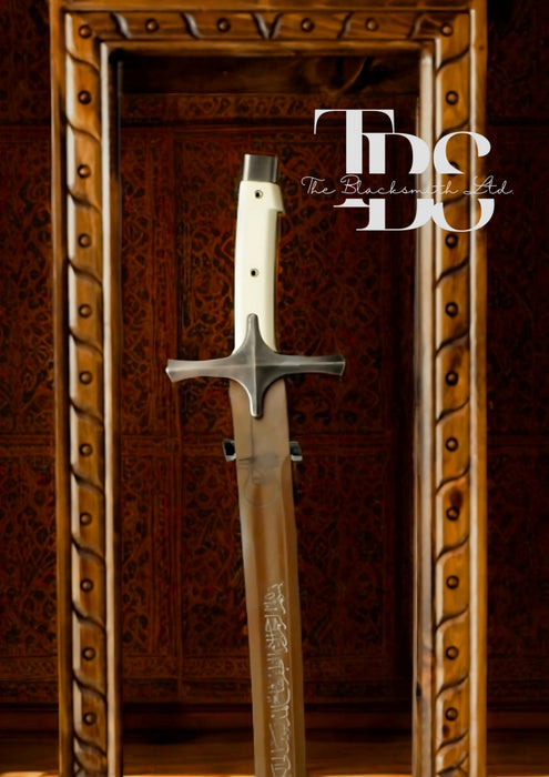 Handmade Ottoman Conqueror Sword – 36 Inches – Wooden Box – Collectible Gift, Anniversary Gift, Groomsmen Gift