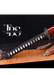 Handmade Damascus Steel Katana Sword – Black Handle with Black and Golden Detailing Near Handle – Red Blade Cover – Full Tang Samurai Sword for Collectors, Anniversaries, Christmas, or Groomsmen Gifts - TheBlacksmithLtd #
