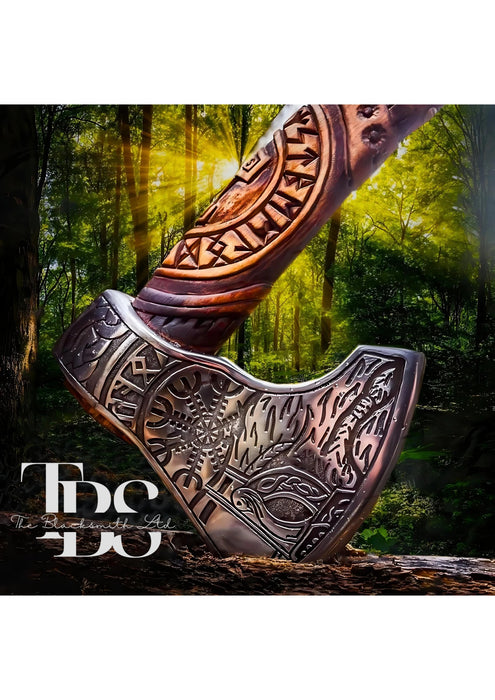 Handcrafted Viking Axe – 24-Inch Damascus Blade – Three Stylish Variants – Perfect for Groomsmen Gifts, Anniversary Gifts, and Special Occasions