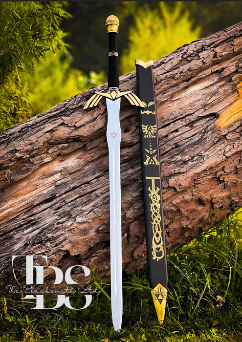 Handcrafted Legend of Zelda Sword Replica – 36-Inch – Black and Blue Options – Perfect for Collectors, Cosplay, Groomsmen Gifts, and Special Occasions