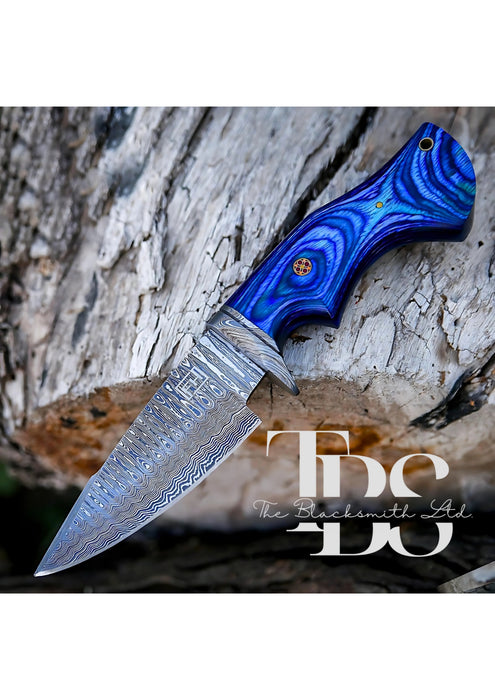 Custom Handmade Damascus Steel Knife – 10 Inch – Engraved Blade – Multiple Handle Colors – Personalized Engraving Option – Perfect Gift for Anniversary, Groomsmen, or Christmas