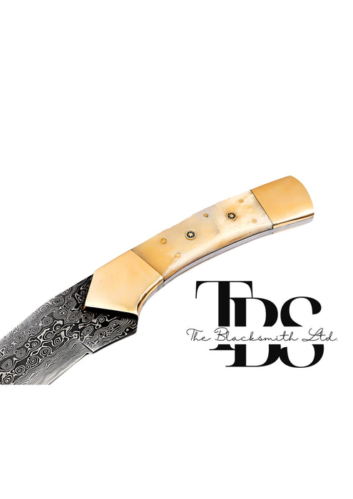 Handcrafted Damascus Steel Machete Knife Sword 22inch – Elegant Gift for Anniversary, Christmas, Groomsmen & More