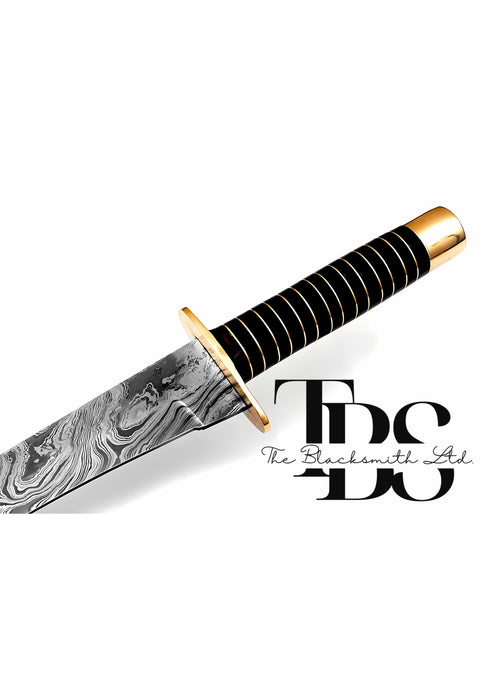 Handcrafted High Carbon Steel and Damascus Steel Hunting Knives (Approx 23inches) – Perfect Anniversary, Christmas, or Groomsmen Gifts