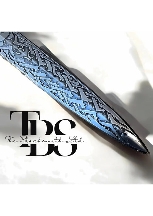 Extinguishing Skull Dagger – 19-Inch Handcrafted Blade with Black Leather Sheath | Engraved Cold Steel Dagger for Cosplay, Renaissance Faire, or Collectors | Unique Anniversary, Christmas, and Groomsmen Gift