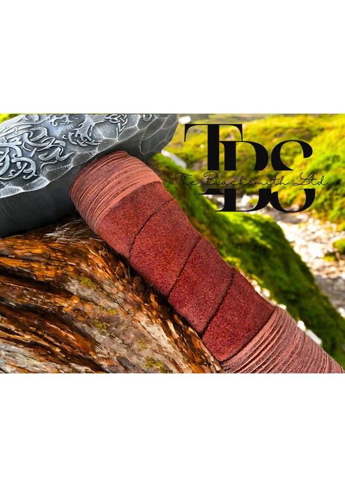 Yggdrasil Viking Hammer | 16-Inch Tree of Life Hammer | Hand Engraved Rustic Norse Weapon | Engagement, Anniversary, Wedding, or Birthday Gift