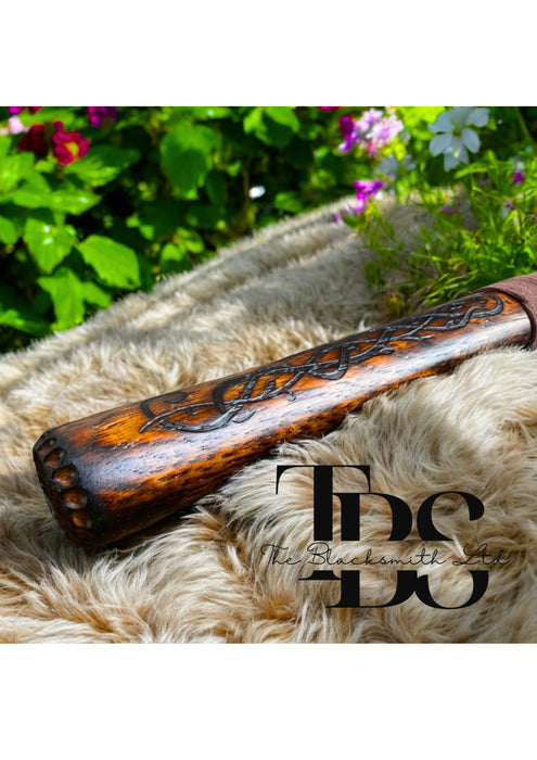 Yggdrasil Viking Hammer | 16-Inch Tree of Life Hammer | Hand Engraved Rustic Norse Weapon | Engagement, Anniversary, Wedding, or Birthday Gift