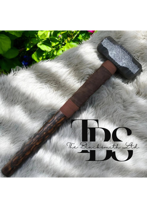 Viking Hammer | 18-Inch Handcrafted Helm of Terror Hammer | American Made | Unique Christmas, Anniversary, or Groomsmen Gift