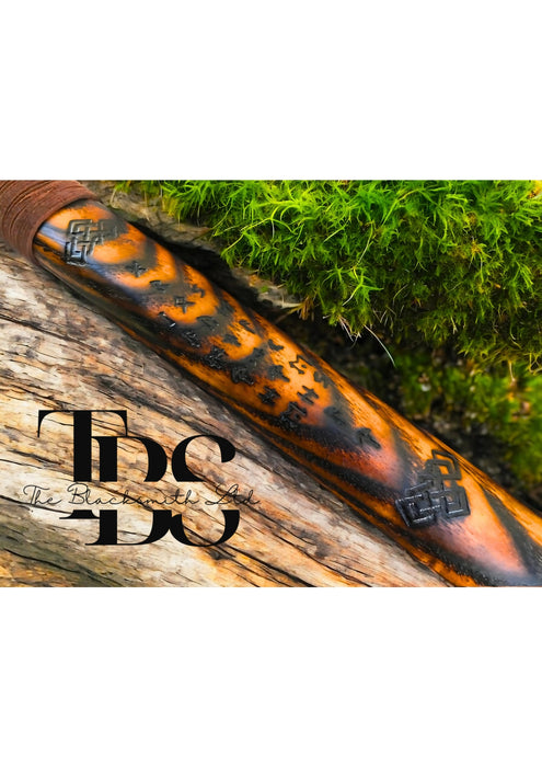 Viking Bear Axe | 18-Inch Hand-Forged Norse Axe with Runes & Bear Engravings | Perfect Christmas, Anniversary, or Groomsmen Gift