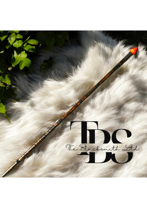 Handmade Staff of Hellish Magma – 60-Inch Orange Magic Renaissance Wizard Staff, Perfect Anniversary or Christmas Gift