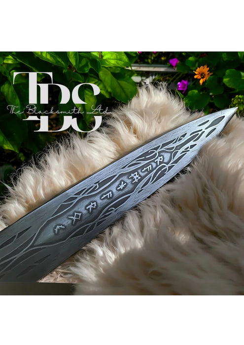 Hand-Engraved Viking Ragnarok Spear | 60-Inch Norse Mythology-Inspired Weapon | Unique Christmas, Anniversary, or Groomsmen Gift