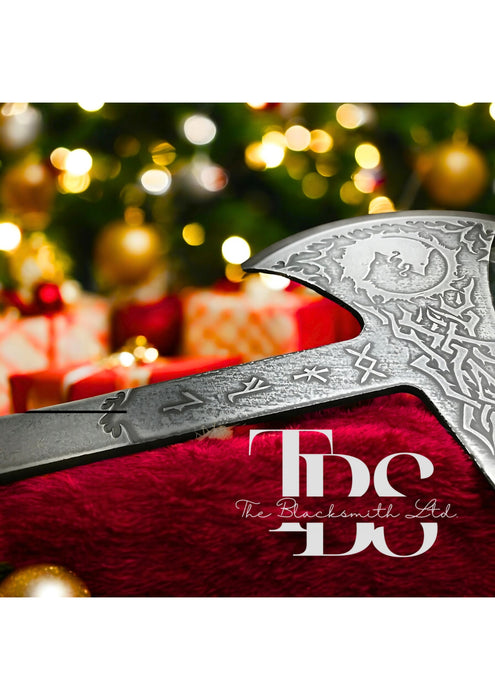 LEGENDARY Crazed Wolves Viking Battle Tomahawk - Handcrafted Warrior's Axe