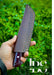 Handcrafted Knife with Dark Brown Handle, Sharp Blade, Hand-Woven Leather Sheath with Belt Loop, Premium Outdoor Utility Knife, Ideal Christmas Gift, Anniversary Gift, or Groomsmen Gift - TheBlacksmithLtd #