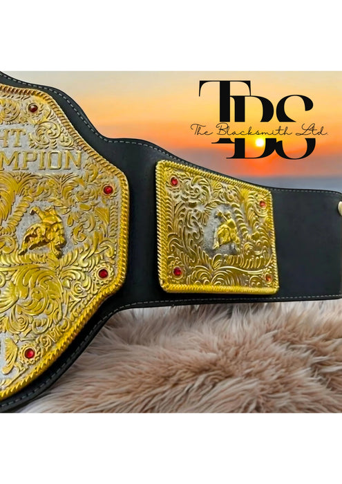 Handmade Big Gold World Heavyweight Championship Replica Belt | 6mm Die-Cast Metal | Wrestling Fan Gift