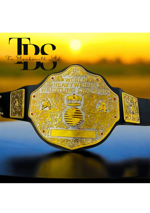 Handmade Big Gold World Heavyweight Championship Replica Belt | 6mm Die-Cast Metal | Wrestling Fan Gift