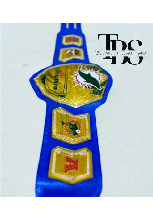 🏆 Miami Dolphins Championship Belt - Premium Handcrafted NFL Collectible