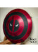 Handcrafted Deadpool-Themed Shield with Iconic Red and Black Design, Available in Metal – Perfect for Anniversary, Groomsmen Gifts, Christmas Gifts, and Collectors - TheBlacksmithLtd #