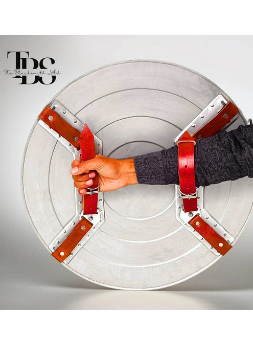 Handcrafted Spider-Captain Shield with Iconic Red, White, and Blue Design in Durable Metal – Perfect for Anniversary, Groomsmen Gifts, Christmas Gifts, and Collectors - TheBlacksmithLtd #