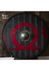 Handmade Viking Shield with Red Design - 24-Inch Wooden Shield for Collectors, Groomsmen, Anniversary & Christmas Gift - TheBlacksmithLtd #