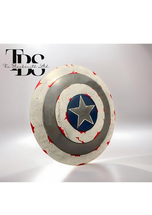 Battle-Damaged Captain America Shield