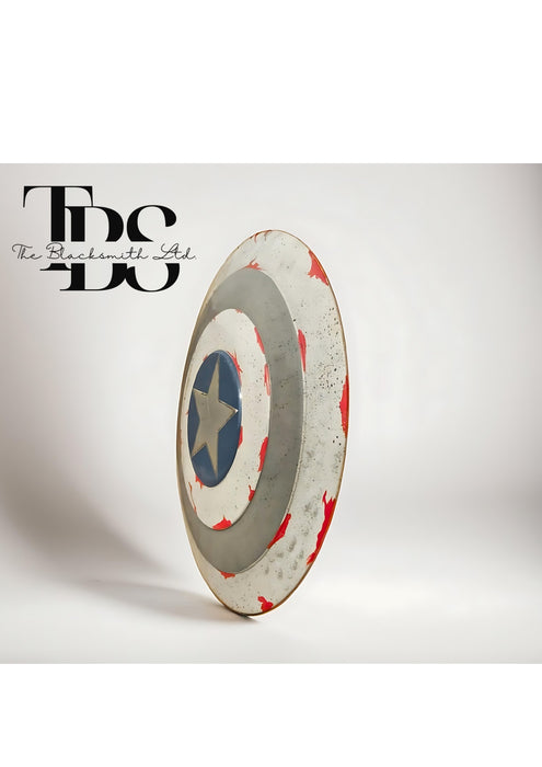 Battle-Damaged Captain America Shield