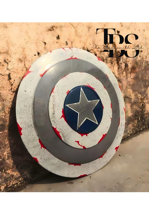 Battle-Damaged Captain America Shield