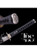 Handcrafted Damascus Steel Katana Sword with Grey Handle, White Blade Cover with Design and Lace, Detailing in Silver and Golden – Perfect for Anniversary, Groomsmen Gifts, Christmas Gifts, and Collectors - TheBlacksmithLtd #