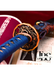 Handcrafted Damascus Steel Katana Sword with Blue Handle, Bronze Detailing, and Black Blade Cover – Perfect for Anniversary, Groomsmen Gifts, Christmas Gifts, and Collectors - TheBlacksmithLtd #