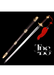 Handcrafted Damascus Steel Katana Sword with Dark Brown Handle, Red Lace, Golden Detailing, and Matching Blade Cover – Perfect for Anniversary, Groomsmen Gifts, Christmas Gifts, and Collectors - TheBlacksmithLtd #