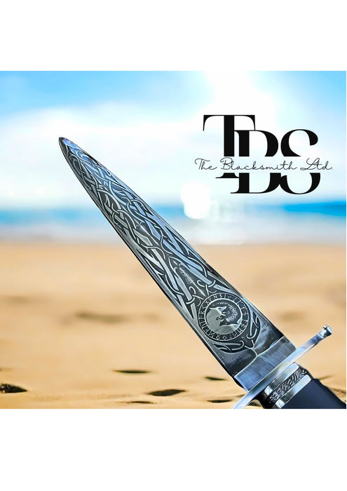 Handmade Skoll and Hati Dagger | 19-Inch Norse Mythology Wolves Engraved Dagger | Viking Cosplay, Renaissance Faire, Christmas, Anniversary, Groomsmen Gift