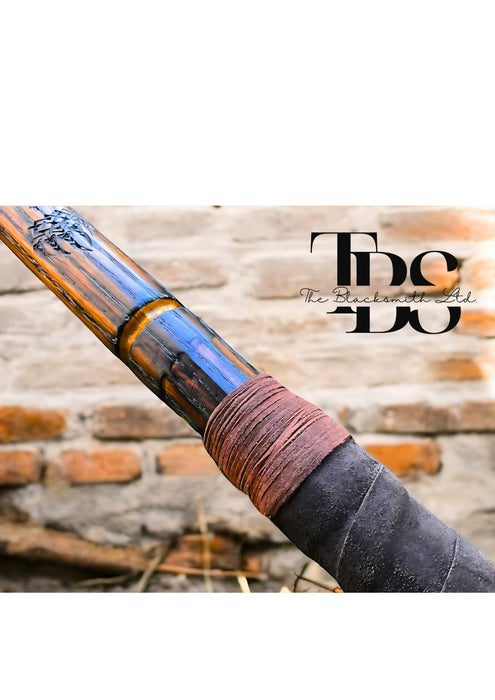 Bear Berserker Quarterstaff – 60-Inch Warrior Staff for Monks, Adventurers & Far Travelers | Unique Christmas Gift, Anniversary Gift, or Groomsmen Gift