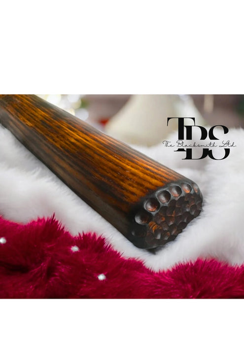 Long Handle Viking Wolf Hammer – 35-Inch Handcrafted Norse Hammer with Engraved Metal Design | Unique Gift for Collectors, Cosplay, and Norse Mythology Fans