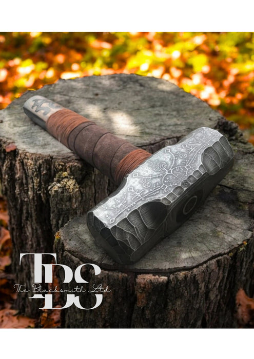 Handmade God of War-Inspired Viking Hammer | Mjolnir Tribute | 10-Inch Nordic Hammer | Perfect Gift for Collectors and Fans