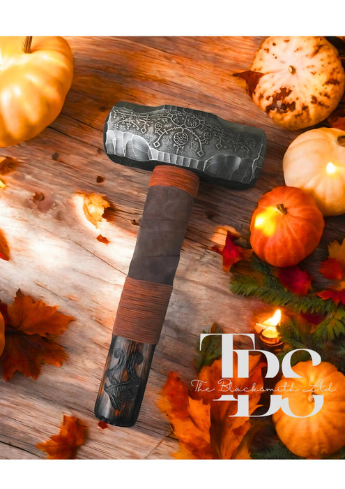 Handmade God of War-Inspired Viking Hammer | Mjolnir Tribute | 10-Inch Nordic Hammer | Perfect Gift for Collectors and Fans