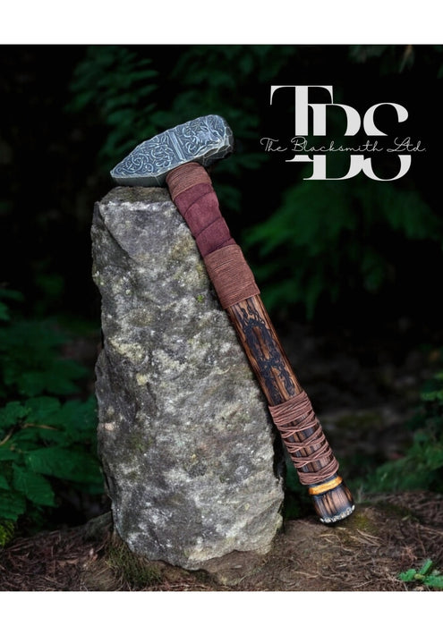 Viking Hammer | 16-Inch Handcrafted Deer-Themed Hammer | American Made | Unique Christmas, Anniversary, or Groomsmen Gift