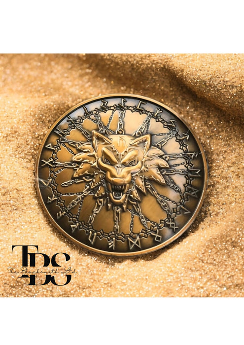 Fenrir, Lord of Wolves and Bane of Odin Coin – 1.75-Inch Norse Mythology Collectible | Unique Anniversary, Christmas, or Groomsmen Gift