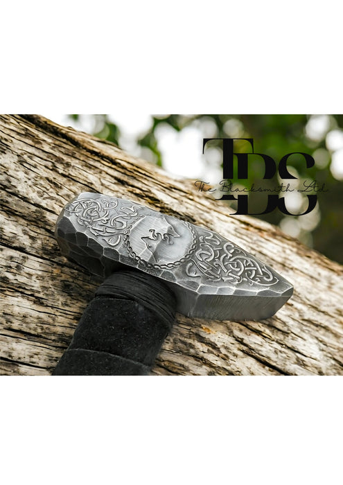 Viking Wolf Hammer Mjolnir | 16-Inch Norse Mythology Weapon | Anniversary, Christmas, Groomsmen Gift